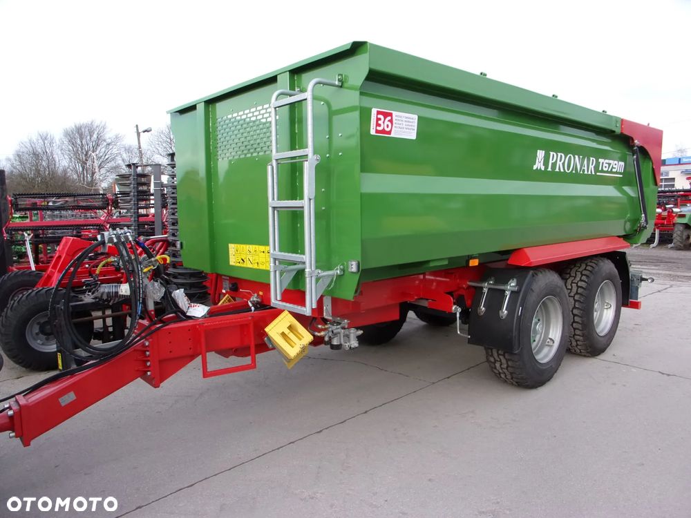 Pronar Przyczepa skorupowa PRONAR T-669 -14.3t; T-700XL -14.7t; T-679M -12t, tandem, nadstawy, plandeka, oś skrętna - 35