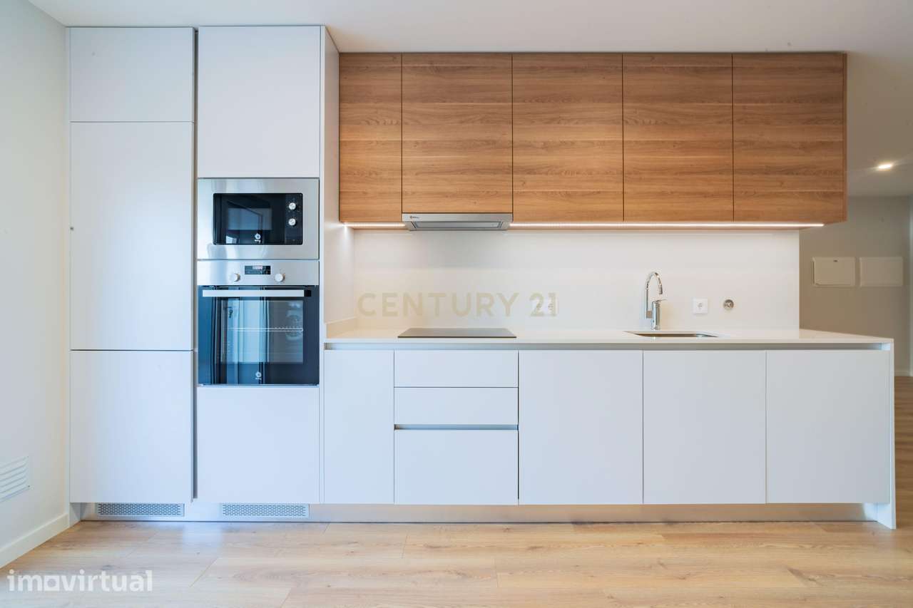 Moderno T2 Novo em Marrazes, Leiria com Terraço e Garagem - Grande imagem: 2/20