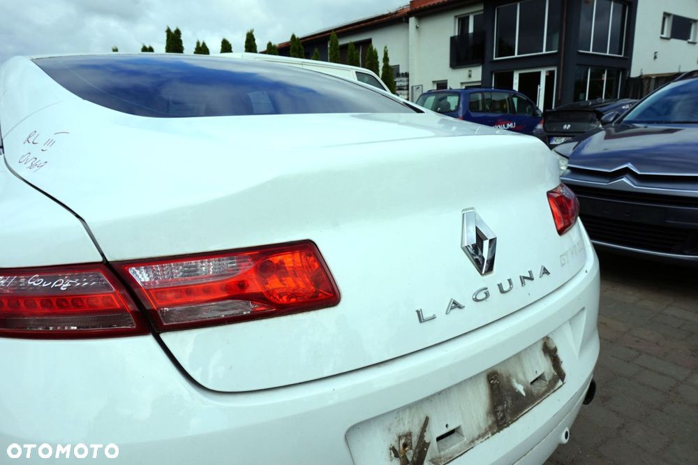 KLAPA BAGAŻNIKA TYLNA LAGUNA III PH1 COUPE OV369  BIAŁY RENAULT 2007-2012 - 6