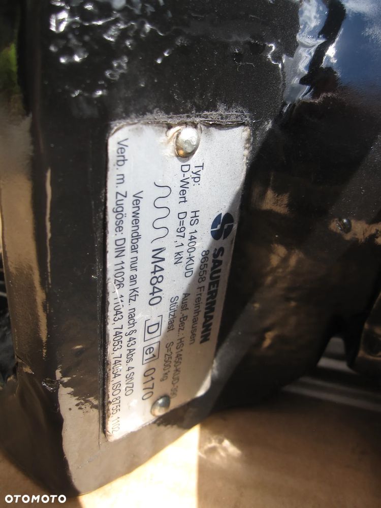 Fendt Massey Valtra Claas New Holland Ciągnik zaczep Sauermann zwykły 390mm - 4