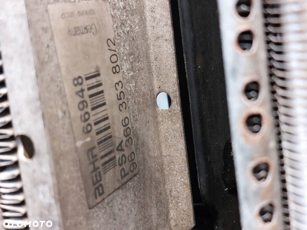 CHŁODNICA WODY INTERCOOLER WENTYLATOR PEUGEOT 307 - 6