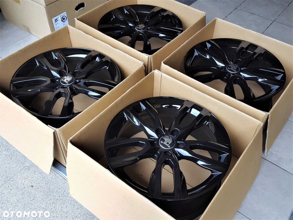 Alufelgi 18 5x112 Skoda Octavia Superb Yeti Karoq Kodiaq Czarne ! 840# - 5