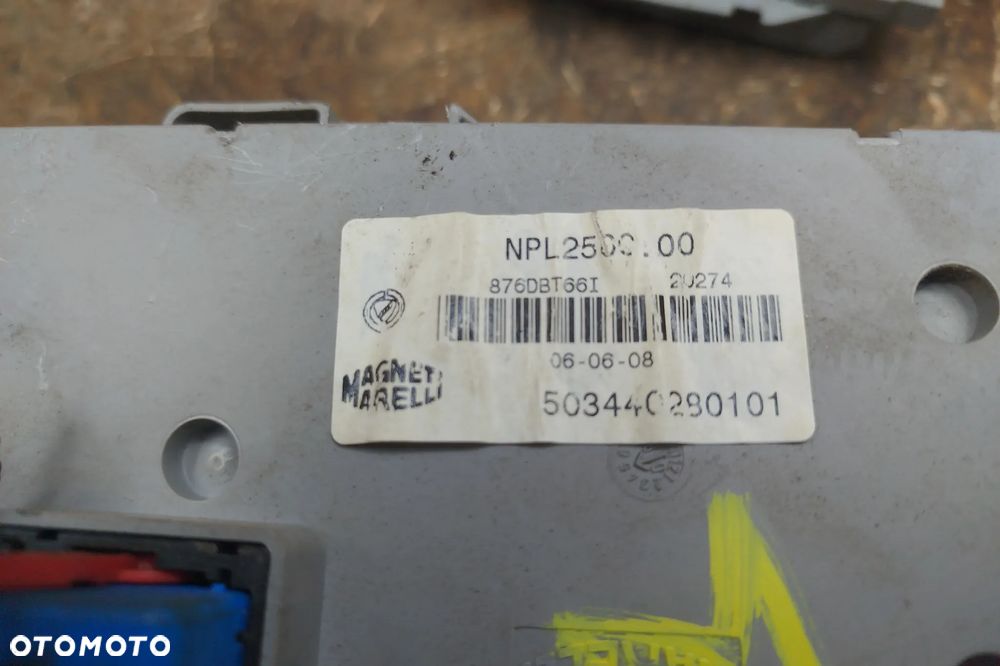 Zestaw startowy, komplet do odpalenia auta, komputer BOSCH 0281014209 / 51824236 sterownik silnika 2,3jtd Euro4 120KM do Fiat Ducato III 06-2014r, w komplecie: sterownik silnika , stacyjka, kluczyk, moduł komfortu, immobilizer, licznik - 9