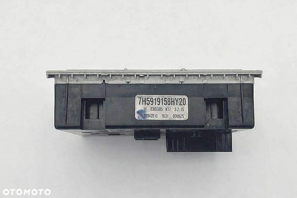PANEL STEROWANIA NAWIEWU OGRZEWANIA PRZEŁĄCZNIK GÓRNY KLIMATYZACJI PODSUFITKI TYŁ TYLNY VW T5 LIFT T6 CARAVELLE MULTIVAN TRANSPORTER 7H5919158 HY20 - 3