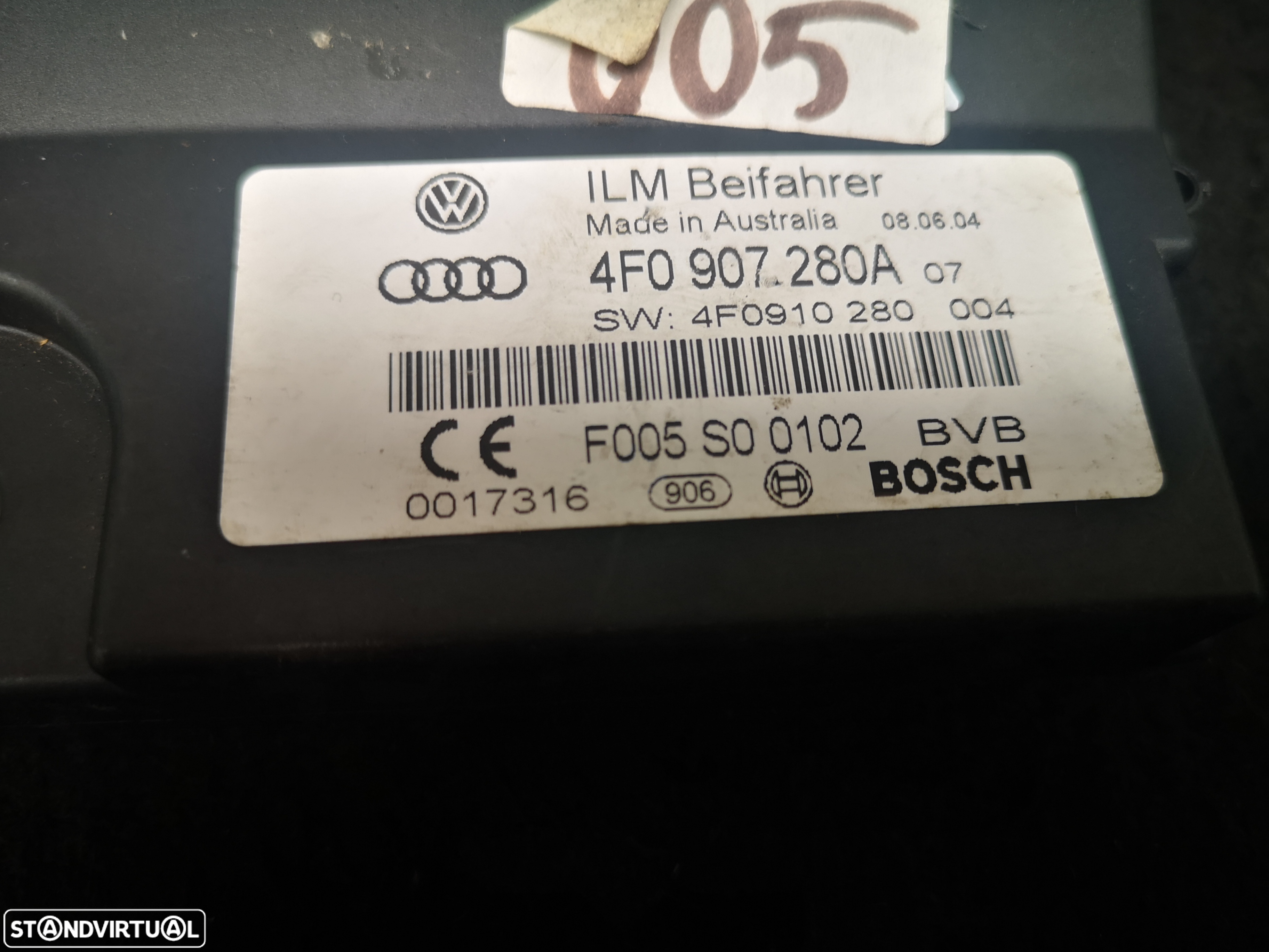 Centralina MODULO Eléctrico  ILM audi a6 c6 4f 2004-2009 (3x no estoque) - 4