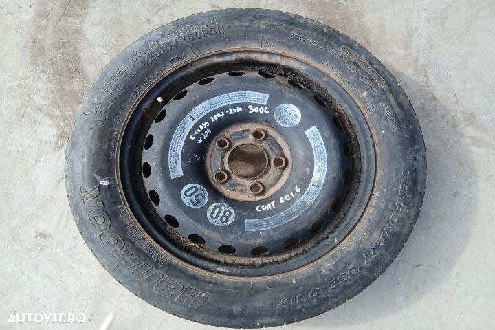 Roata de rezerva slim R16 2044000302 3.50BX16H2 ET20 125/95 R16 20440 - 1