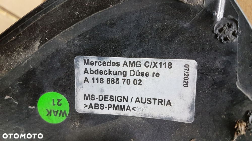 KRATKA ZDERZAKA PRZÓD PRAWA  SPOJLER ZDERZAKA MERCEDES CLA W118 45 AMG - 11
