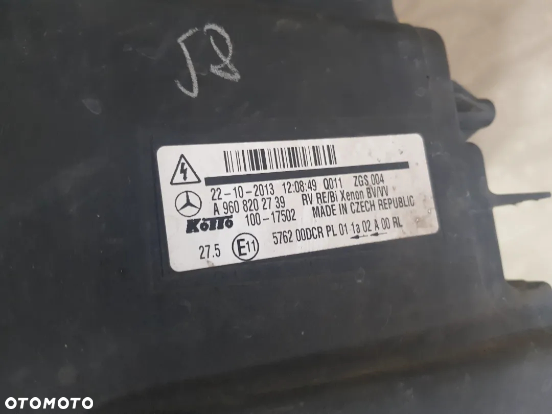 REFLEKTOR LAMPA MERCEDES ACTROS MP4 XENON A9608202739 - 3
