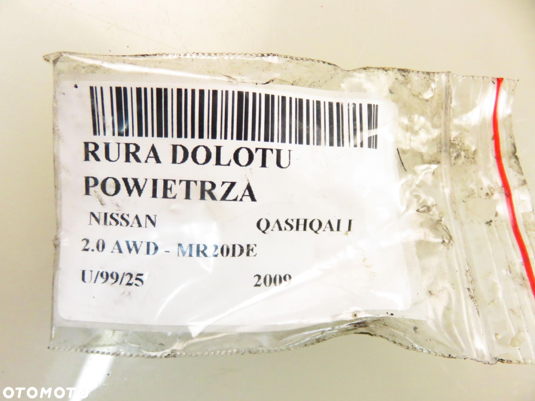 RURA DOLOTU NISSAN QASHQAI I 2.0 AWD 141 - MR20DE 1021734S01 1022251S01 - 2
