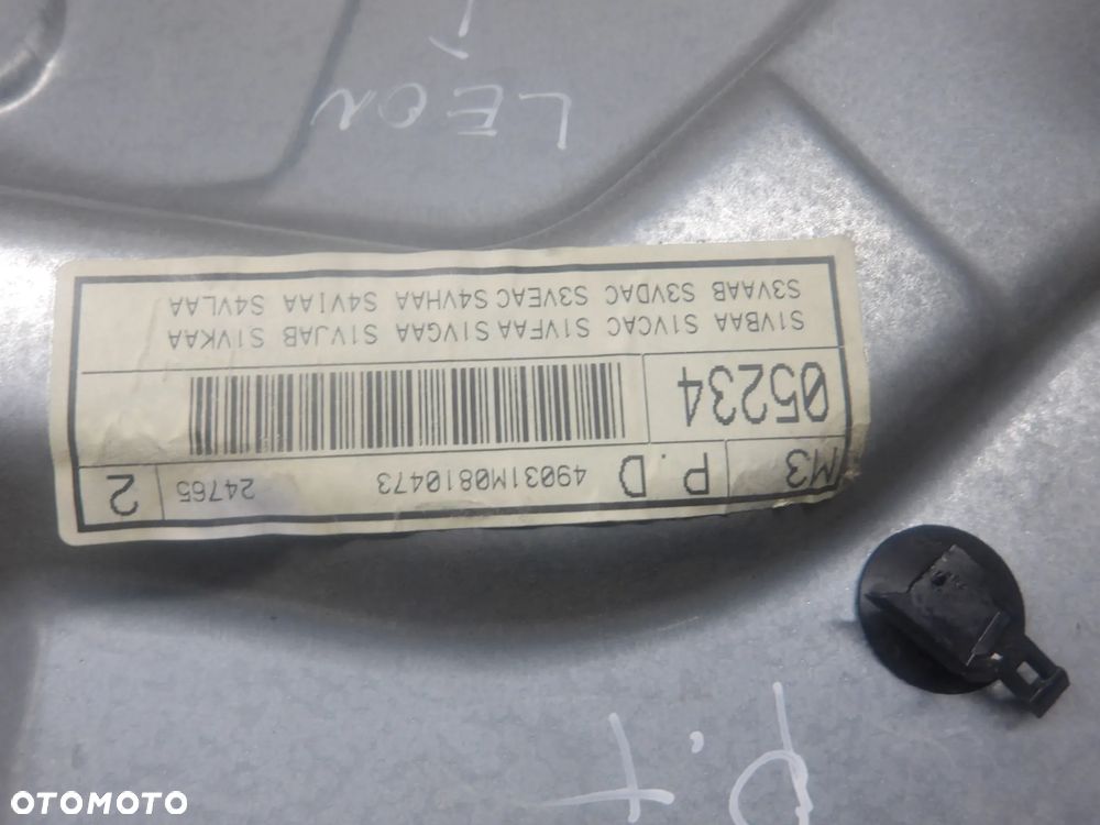 SEAT LEON I 1.9TDI PODNOŚNIK SZYBY PRAWY LEWY TYŁ TYLNI MANUALNY 1M0839755 1M0839756 - 11