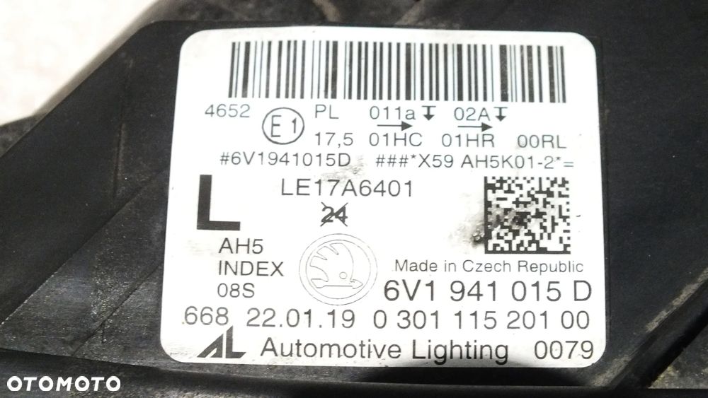 Lampa przednia lewa prawa Skoda Fabia III LED - 10