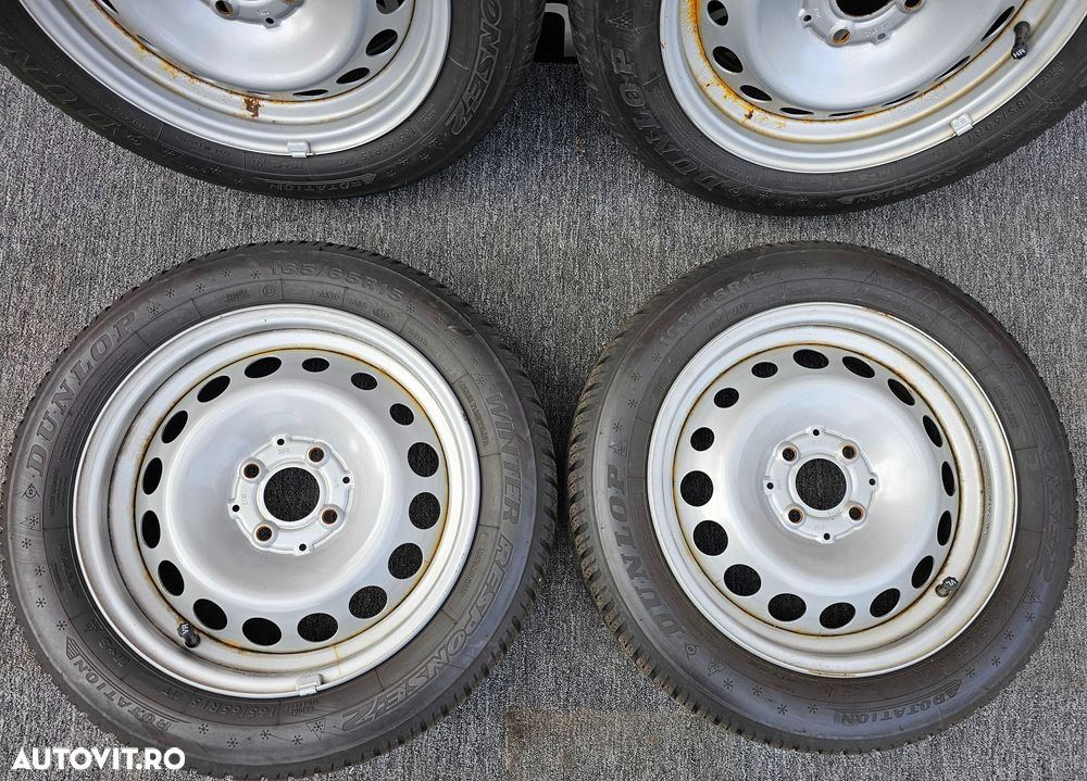 JanteTabla SmartForfour,FortwoW453 -15"4X100/CauciucuriIarna 165-65-15 - 2