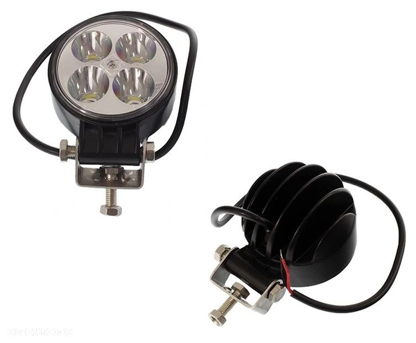 LAMPA halogen roboczy ROBOCZA LEDOWA OKRĄGŁA 4 LED