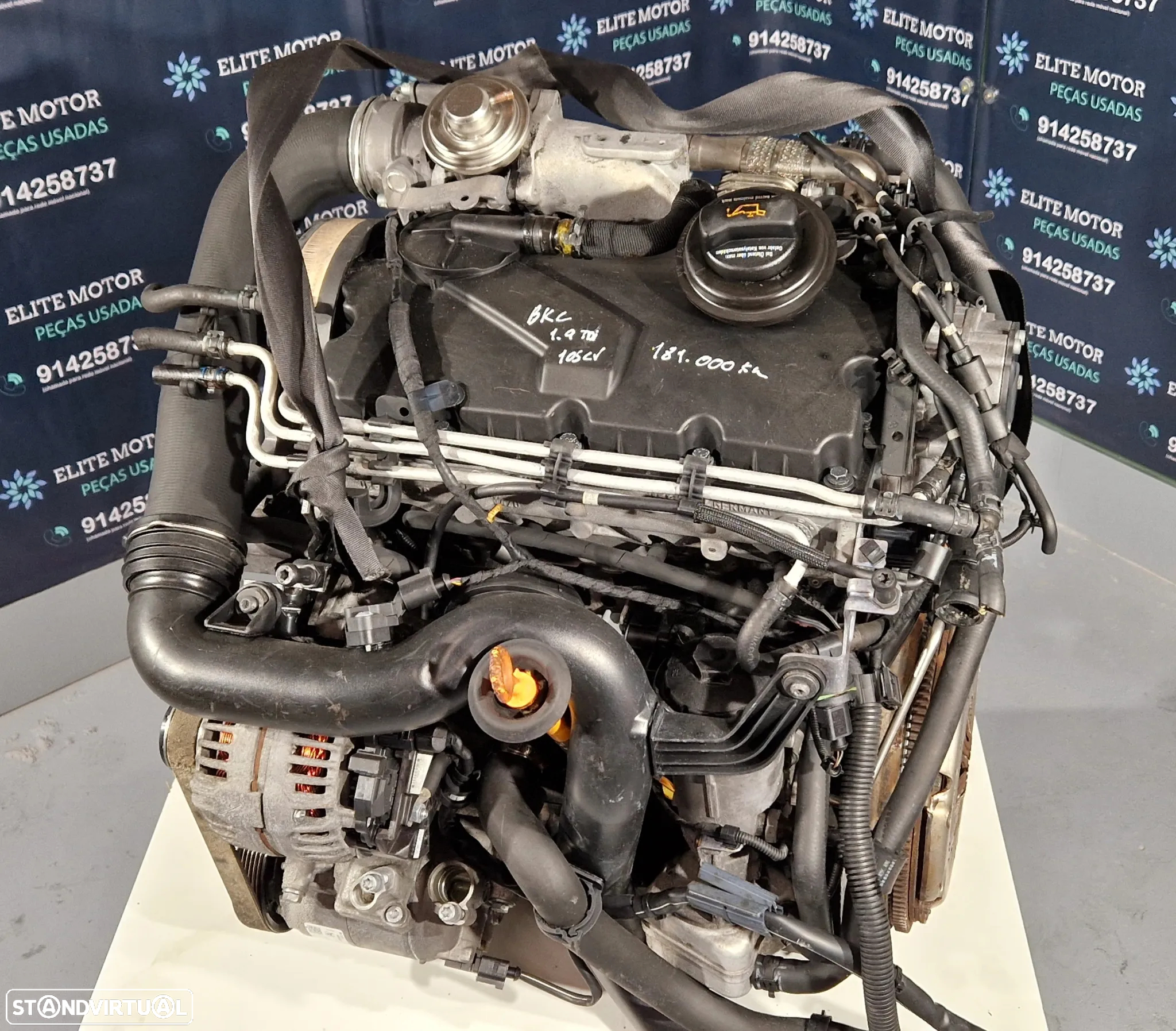 Motor usado BKC SEAT LEON 1P 1.9 TDI 105CV VW JETTA GOLF V 5 AUDI A3 8P - 2