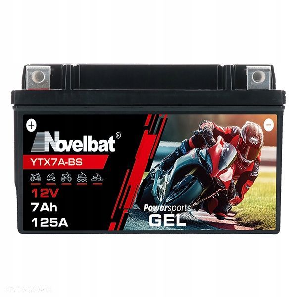 Akumulator Novelbat GEL-YTX7A 7Ah 125A L - 3