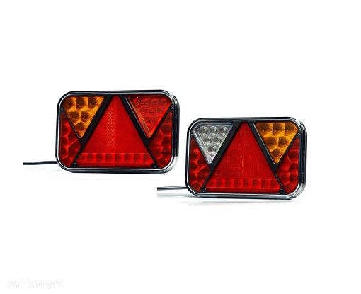 Zestaw lamp FT-270 LED z przewodem komplet do przyczepki - 2