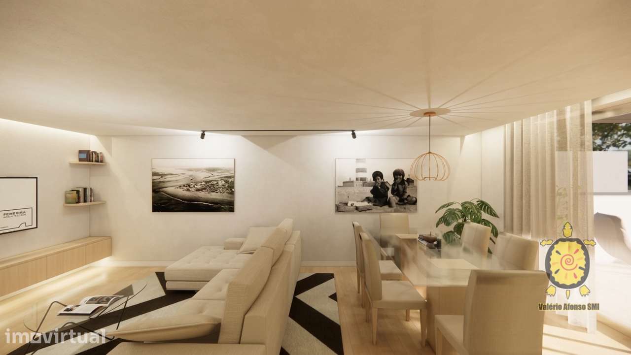 Apartamento T3 duplex terraço privado - novo - piscina e vista ria - - Grande imagem: 5/13
