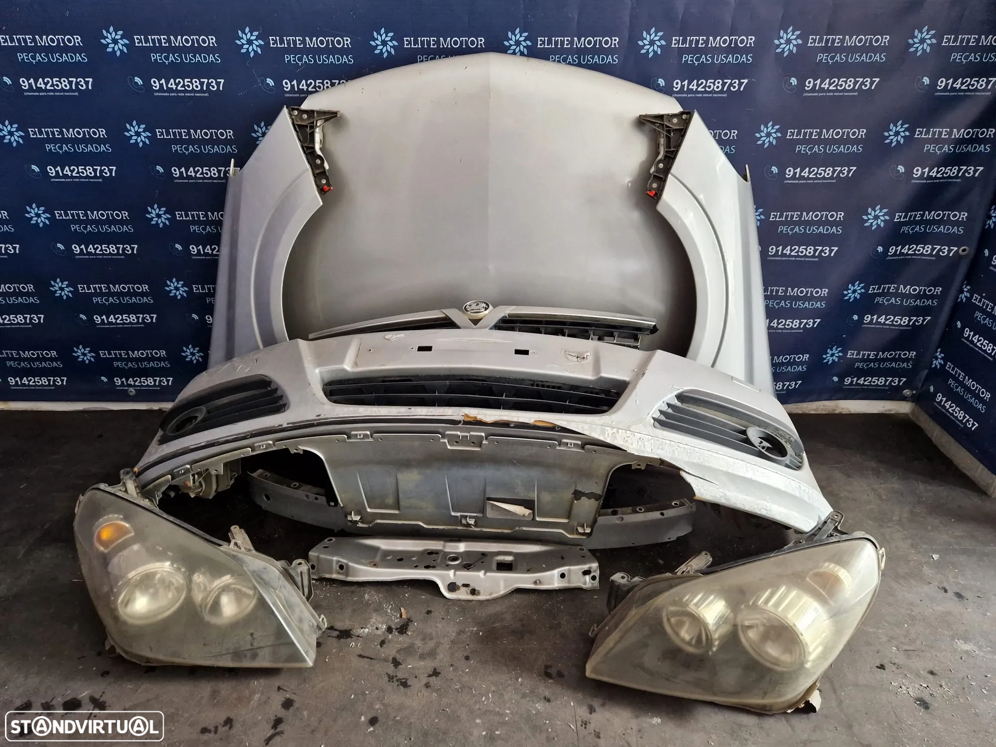 Frente completa usada OPEL ASTRA H CDTI capot parachoques guardalamas oticas - 3