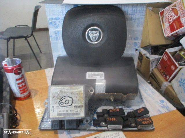 Kit Airbags 1X4314B345AA 1X43F045B66AE  1X43F044A74AG  4X43F042B85AF  4X4314B321AE JAGUAR X-TYPE BREAK 2004 2.0D 16 V TURBO 130CV 5P VERMELHO SEM TABLIER - 1