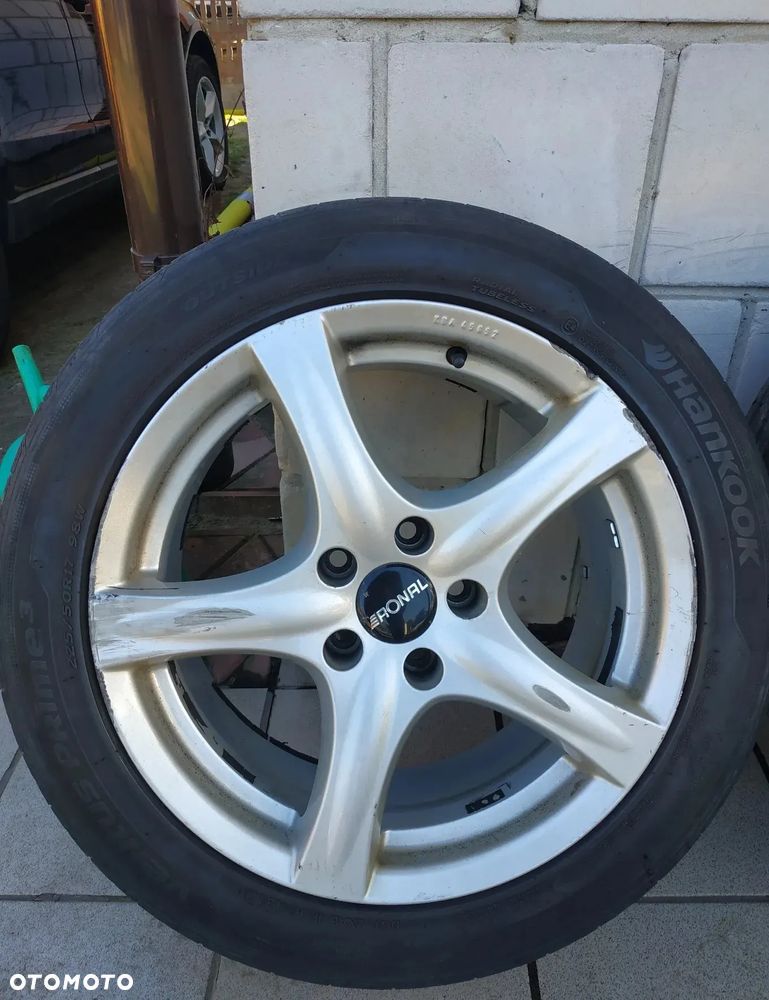 Koła - felgi aluminiowe 8Jx17H2 ET35, opony letnie 225/50/R17 - 5