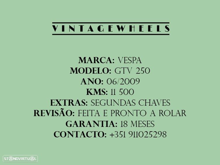 Vespa GTV GTV 250 verde - 20