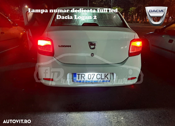 Lampa numar dedicata full led Dacia Logan 2