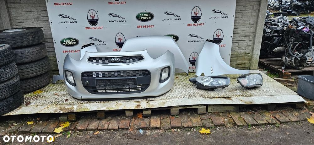 Kia Picanto 2 II 2011-2015 Wersja 5 drzwi 5D   Maska Pokrywa silnika Błotnik prawy lewy Reflektor Lampa prawa lewa  EUROPA kolor 3D - 1