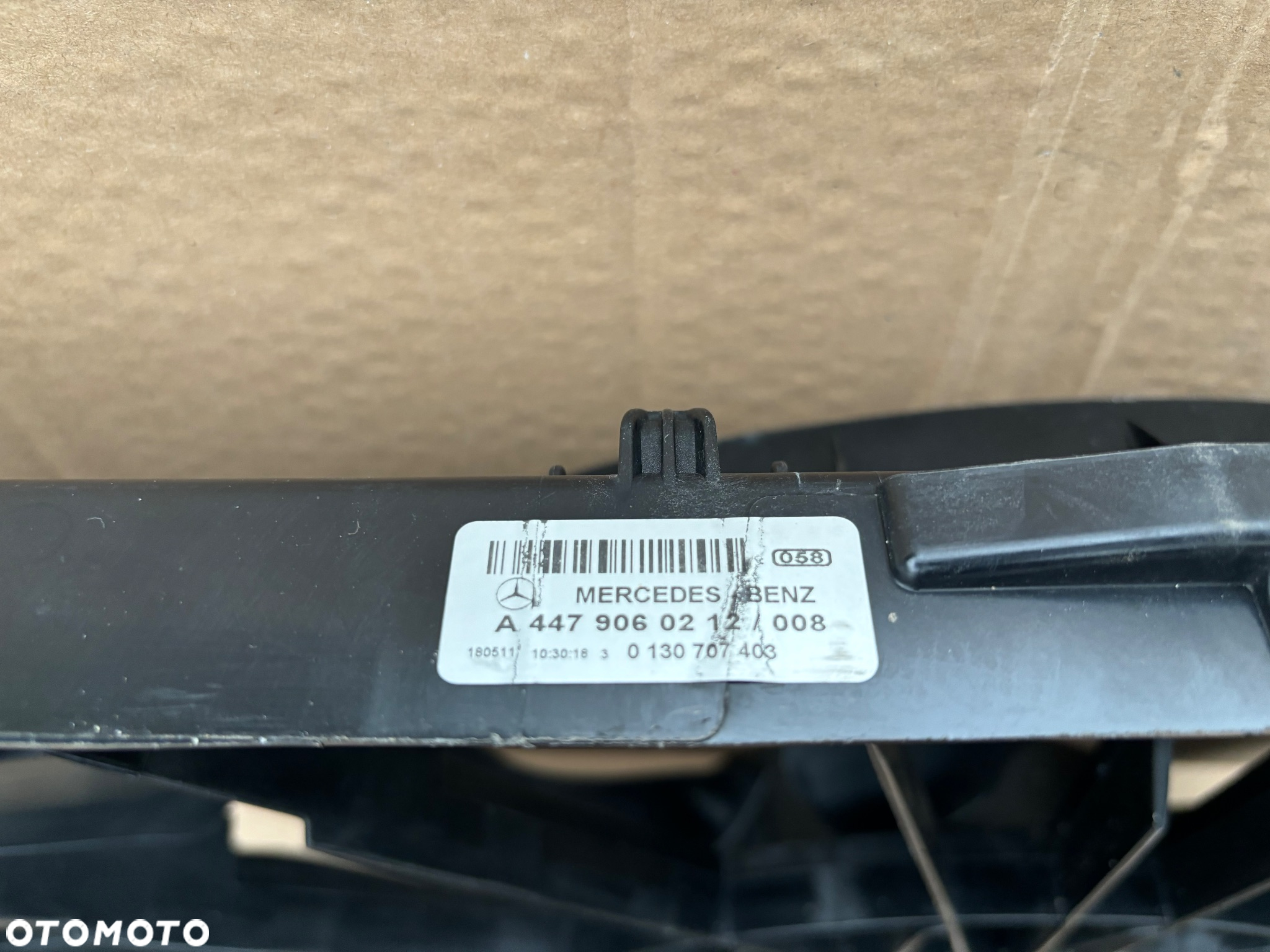 MERCEDES VITO V KLASA 447 W447 A447 Oryginalny Wentylator Obudowa Chłodnicy A4479060212 Cały 0130707403 - 6