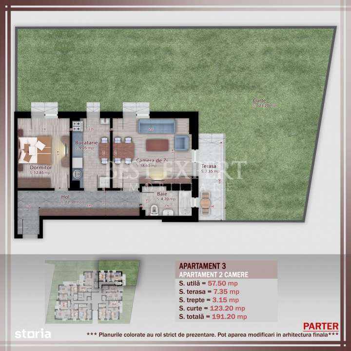 2 Camere | Gradina Privata | incalzire pardoseala — fotografia 3
