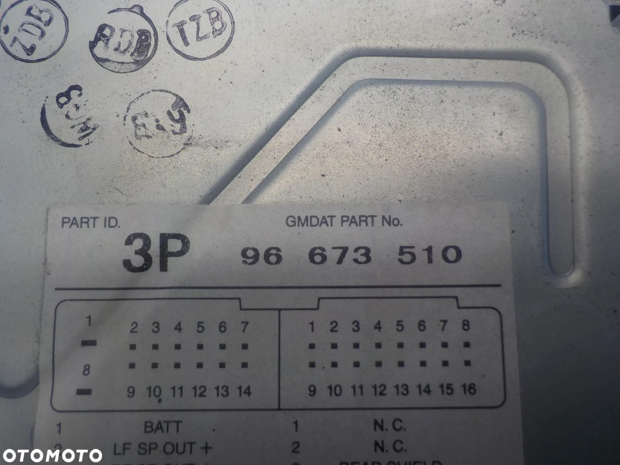 CHEVROLET CAPTIVA RADIO CD OE 3P96673510 FABRYCZNE - 3