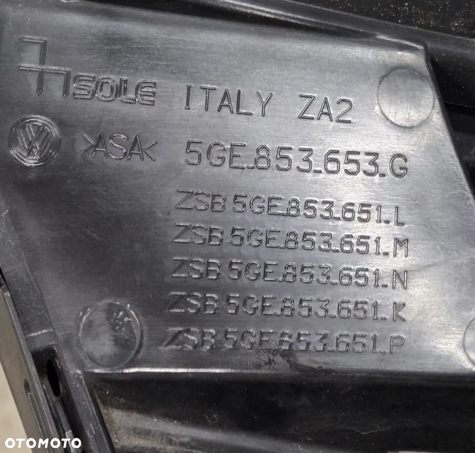 Grill Atrapa Chłodnicy Volkswagen Golf VII 5GE Lift 5GE853651L - 7