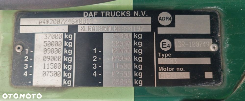 KABINA + MASKA DAF CF 85 EUROPA - 6