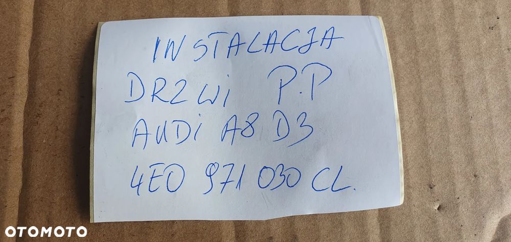 Wiązka instalacja drzwi prawy przód Audi A8 D3 4E0971030CL - 10