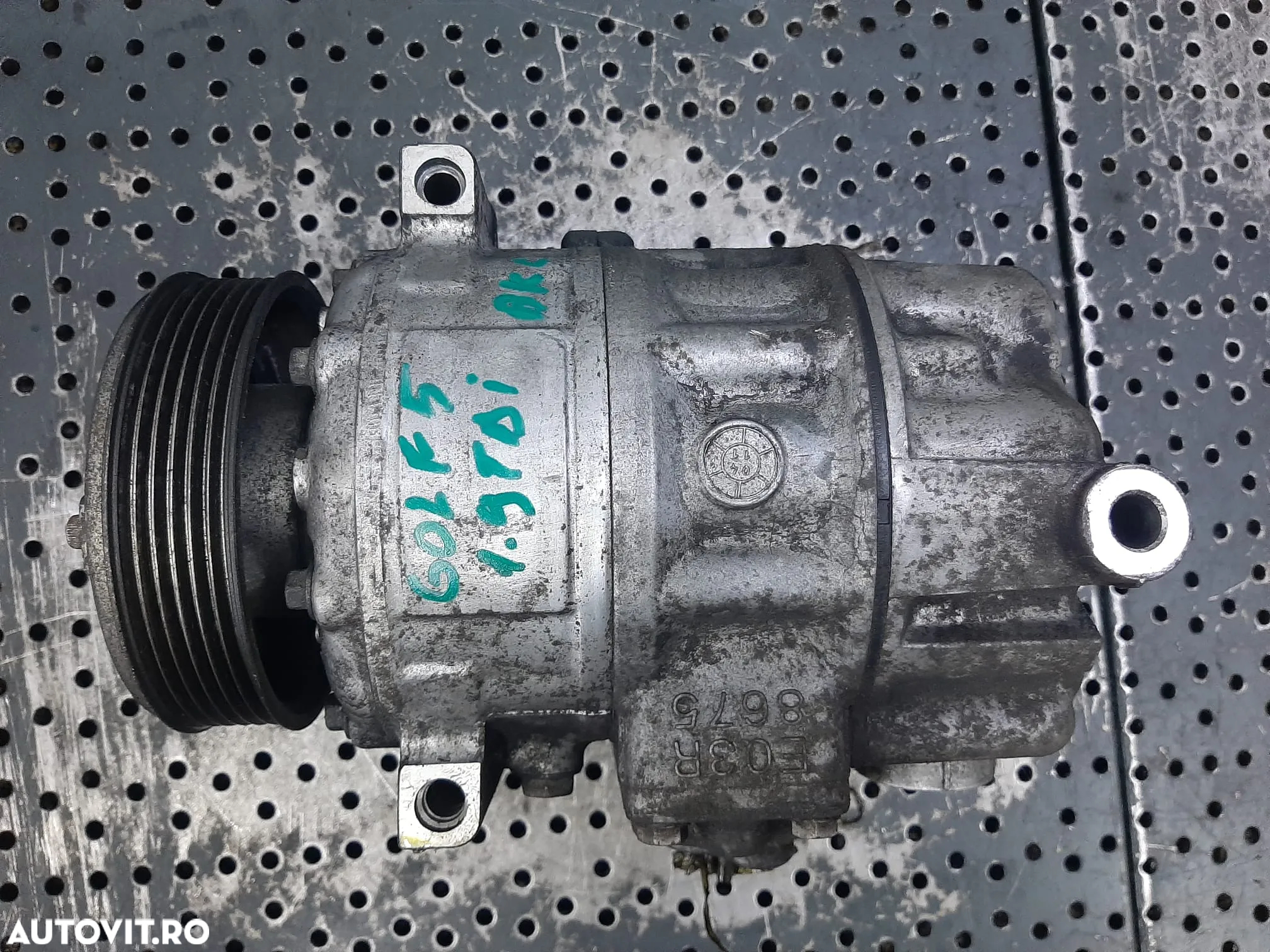 Compresor clima ac vw touran golf 5 caddy seat altea 5p toledo 5p skoda octavia 2 audi a3 8p 1k0820803g - 3