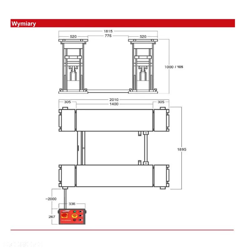 Podnośnik Nożycowy NORMET PX3500XE - 7