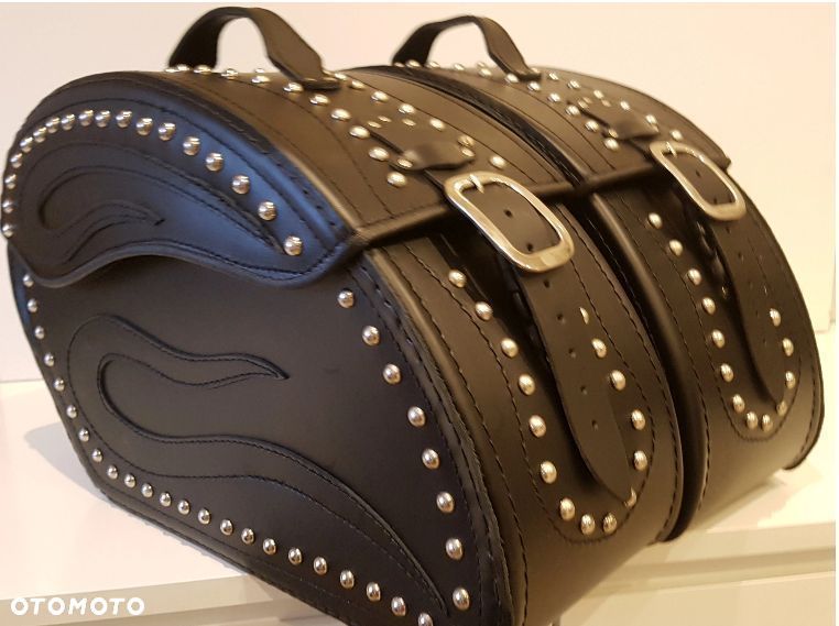 Sakwy motocyklowe skórzane honda yamaha suzuki kawasaki - 1
