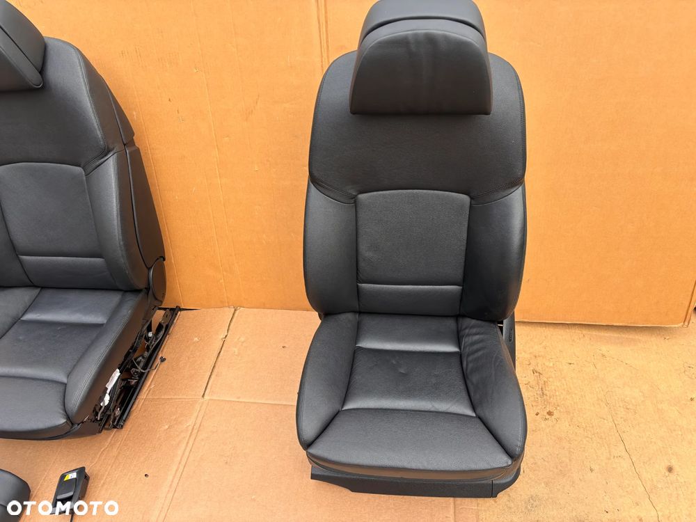 BMW 5 F10 F11 Fotele Czarne Europa Kanapa Komfort Komforty Grzane Komplet Przed Liftem Fotel Przedni Lewy Prawy Tylna - 3