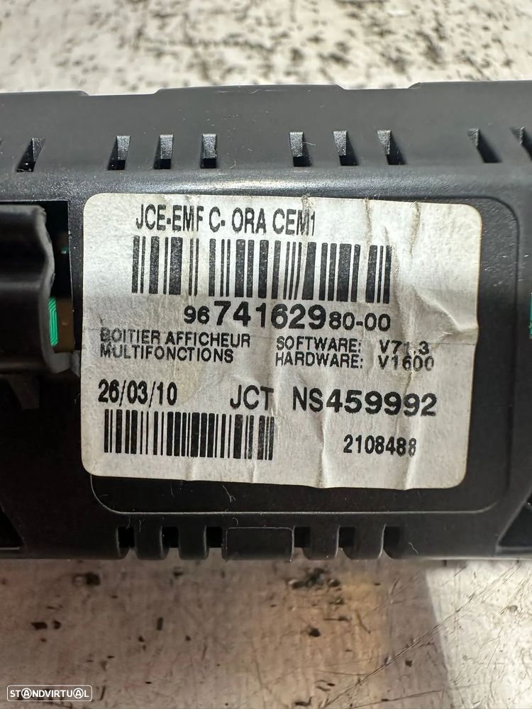 .Display Ecrã Comando Radio Original PSA Citroen Peugeot DS 9674162980 2013 - 2019 - 8