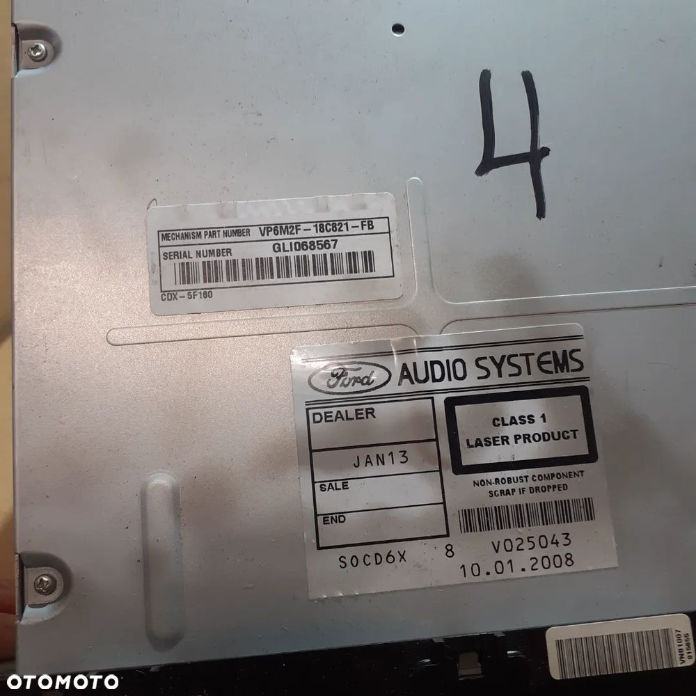 RADIO ZMIENIARKA 6 CD MONDEO MK4 7S7T-18C939-BF - 5