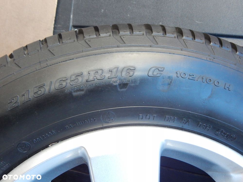 vw t5 alufelga koło zapasowe opona dunlop 215/65 r16 bieżnik 7.83 - 5
