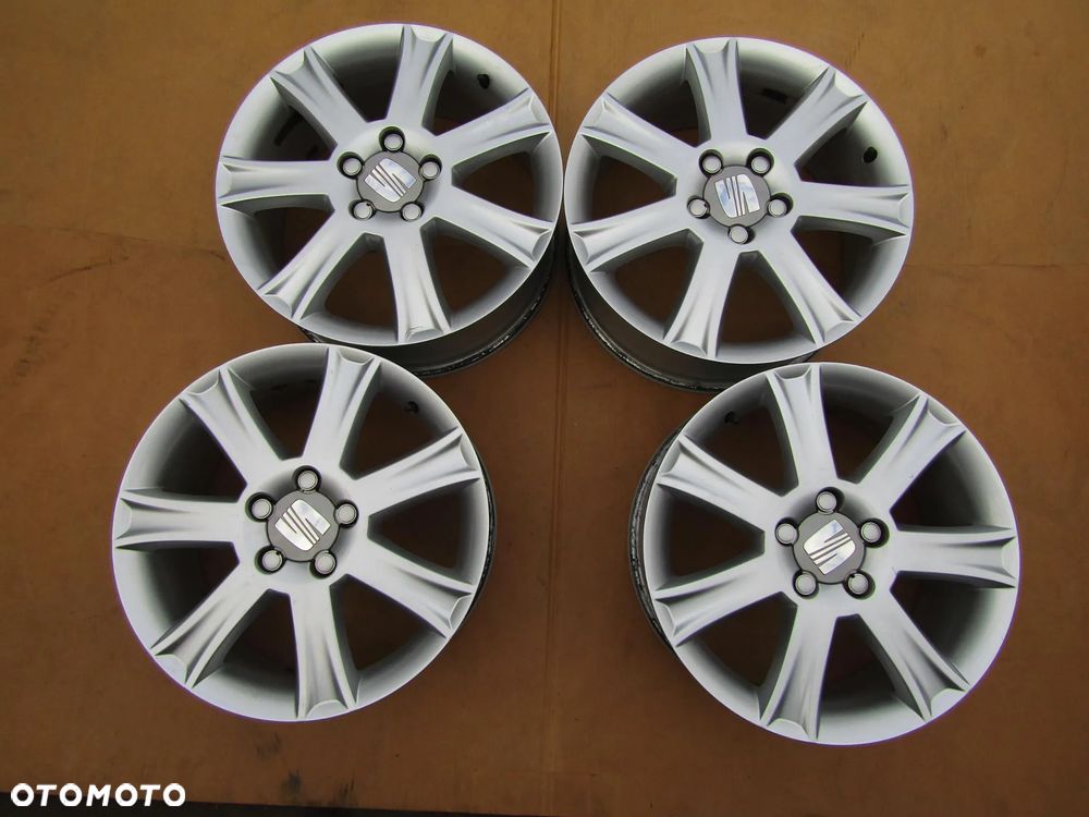 4x Felgi Aluminiowe 17 Seat Leon Altea VW Caddy Golf V VI T4 Jetta Skoda Octavia II 7 j 5x112 ET54 piasta 57,1 nr oryginału 1P0601025J - 11