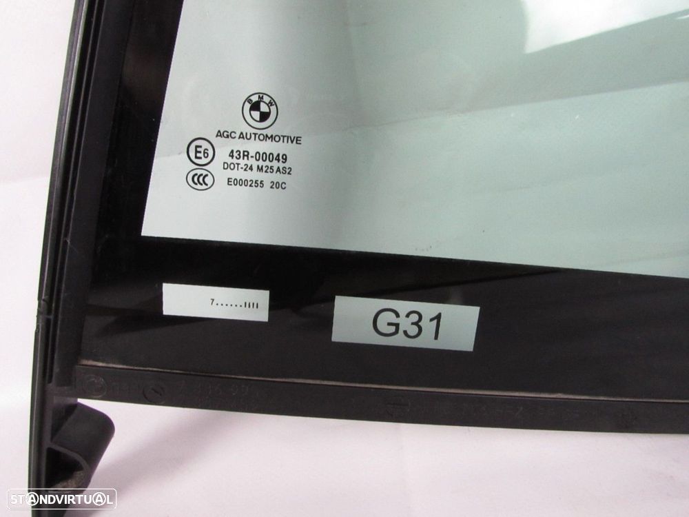 Vidro fixo porta Esquerdo/Trás Seminovo/ Original BMW 5 Touring (G31) 5135733699... - 2