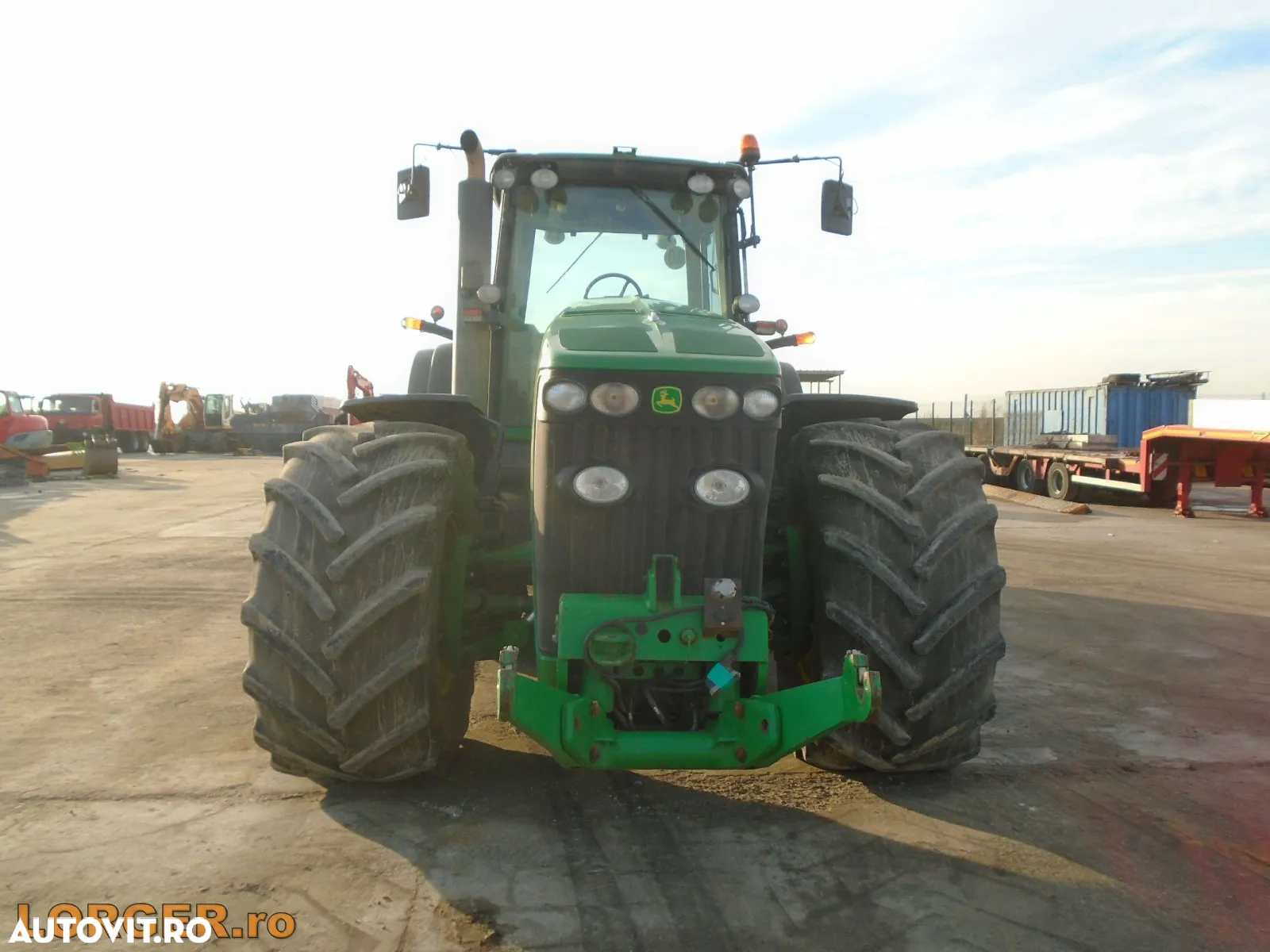 John Deere 8530 cu stabilizator de sol Wirtgen WS 250 - 4