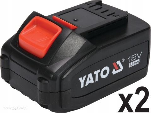 YATO KLUCZ UDAROWY AKUMUL. BEZSZCZOTKOWY 18V 800NM  2x4Ah  TORBA ADAPTER - 11