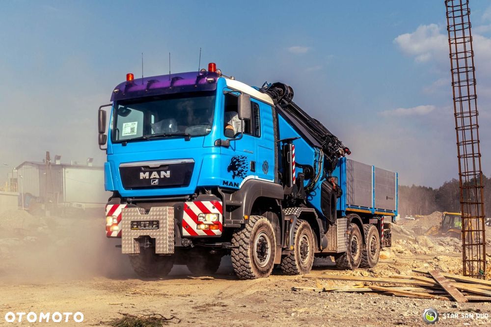 MAN TGA 41.480 8x8 PALFINGER PK 100002 HDS Żuraw Fly Jib Wciągarka - 6