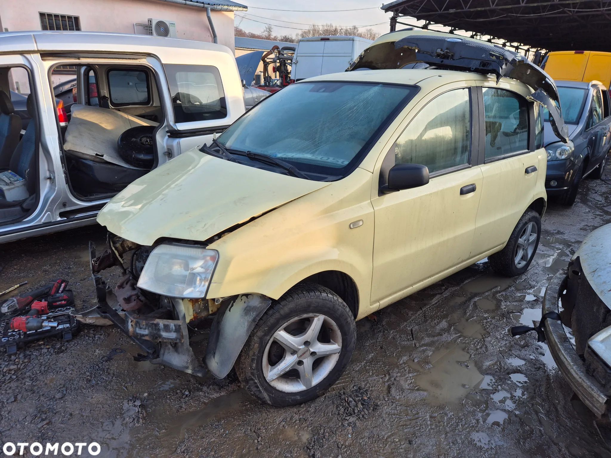 FIAT PANDA II 541 maska pokrywa silnika klapa bagażnika zderzak lampa reflektor pas przedni stop lampy halogeny - 1