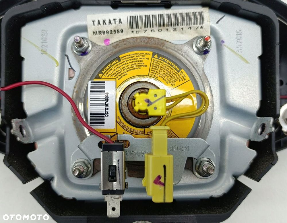 PODUSZKA AIRBAG KIEROWCY MITSUBISHI L200 2.5 MR992559 - 5