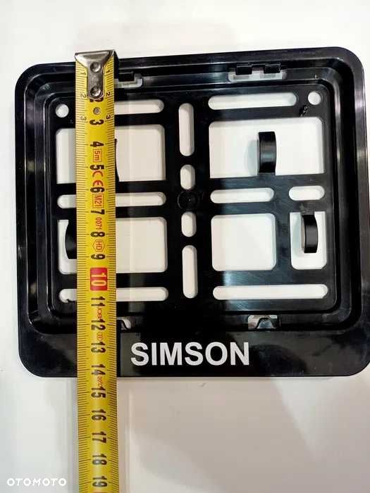 MOTOROWEROWA SKUTEROWA  Ramka do tablicy rejestracyjnej SIMSON NR2 - 2