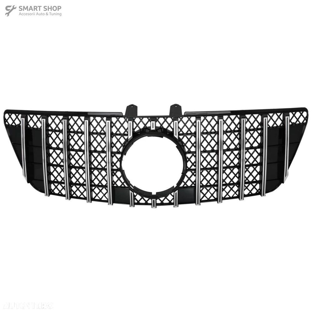 Grila centrala Mercedes ML W164 Facelift (07.2008-2011) Negru Crom GTR - 1