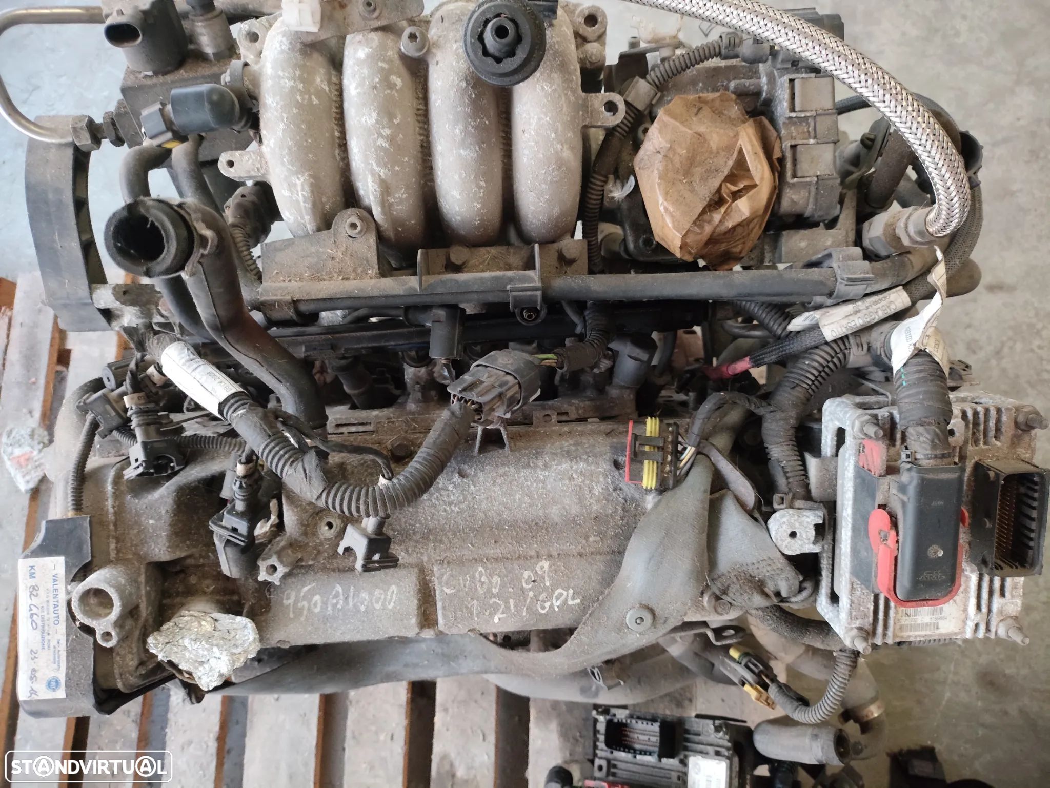 Motor Fiat Qubo 1.2i / GPL 2009 Ref: 950 A 1000 - 1